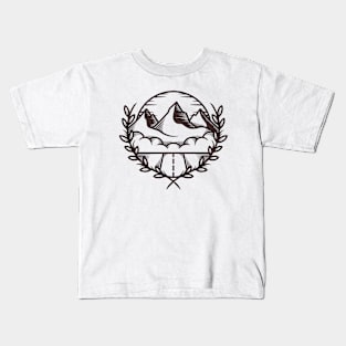 Mountain Nature Crest Kids T-Shirt